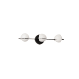Dainolite Sofia 3 Light 23" Wide Bathroom Vanity Light Matte Black