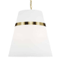Dainolite Symphony 3 Light 18" Wide Pendant Aged Brass / White