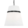 Dainolite Symphony 3 Light 18" Wide Pendant Matte Black / White