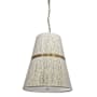 Dainolite Sylvie 3 Light 18" Wide Pendant Natural / Aged Brass