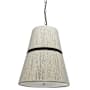 Dainolite Sylvie 3 Light 18" Wide Pendant Natural / Matte Black
