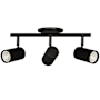 Dainolite Taylor 3 Light 19" Wide Fixed Rail Ceiling Fixture Matte Black