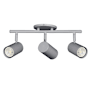 Dainolite Taylor 3 Light 19" Wide Fixed Rail Ceiling Fixture Satin Chrome