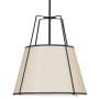 Dainolite Trapezoid 18" Wide Pendant Black / Cream