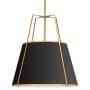 Dainolite Trapezoid 18" Wide Pendant Gold / Black