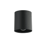 Dainolite Theron 5" Wide Flush Mount Ceiling Fixture Matte Black