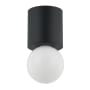 Dainolite Theron 5" Wide Semi-Flush Ceiling Fixture Matte Black
