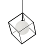 Dainolite Thomson 11" Wide Pendant Matte Black
