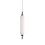 Dainolite Typha 3" Wide LED Mini Pendant Matte Black / White