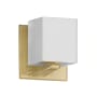Dainolite Verona 5" Tall Wall Sconce Aged Brass