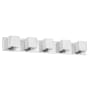 Dainolite Verona 5 Light 30" Wide Bathroom Vanity Light Polished Chrome