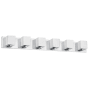 Dainolite Verona 6 Light 36" Wide Bathroom Vanity Light Polished Chrome