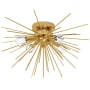 Dainolite Vega 4 Light 18" Wide Semi-Flush Ceiling Fixture Gold / Vintage Bronze