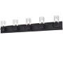 Dainolite Veronica 5 Light 40" Wide Vanity Light Matte Black