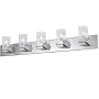 Dainolite Veronica 5 Light 40" Wide Vanity Light Polished Chrome
