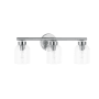 Dainolite Vienna 3 Light 21" Wide Vanity Light Polished Chrome