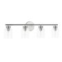 Dainolite Vienna 4 Light 29" Wide Vanity Light Polished Chrome