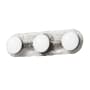 Dainolite Velma 3 Light 20" Wide LED Vanity Light Clear / Matte Black