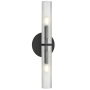 Dainolite Wand 2 Light 21" Tall Wall Sconce Matte Black