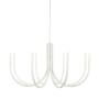 Dainolite Wand 8 Light 38" Wide Abstract Chandelier Sandy White