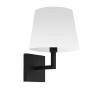 Dainolite Whitney 11" Tall Wall Sconce Matte Black / White