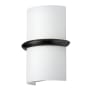 Dainolite Wallace 9" Tall LED Wall Sconce White / Black