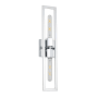 Dainolite Wisteria 2 Light 22" Tall Wall Sconce Polished Chrome