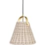 Dainolite Shenandoah 13" Wide Pendant Natural / Aged Brass