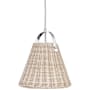 Dainolite Shenandoah 13" Wide Pendant Natural / Polished Chrome