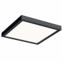 DALS Lighting 14" Wide LED Flush Mount Square Ceiling Fixture Black