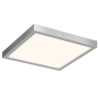 DALS Lighting 14" Wide LED Flush Mount Square Ceiling Fixture Satin Nickel
