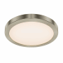DALS Lighting Radiance 12" Wide Flush Mount Drum Ceiling Fixture Satin Nickel