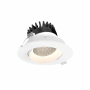 DALS Lighting Revolve 4" Integrated LED Round Adjustable Canless Recessed Light White