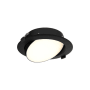 DALS Lighting Fusion 6" Integrated LED Adjustable Canless Recessed Light Black