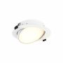 DALS Lighting Fusion 6" Integrated LED Adjustable Canless Recessed Light White