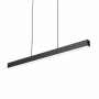 DALS Lighting Boulevard 48" Wide LED Linear Chandelier with Shade Black