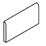 Daltile Calligo - 15" x 3" Matte Porcelain Grout Tile Bullnose - Sold by Piece Tusk