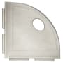 Daltile 5-1/4" Wide Corner Shelf from the Bath Accessories Collection Gray