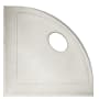 Daltile 5-1/4" Wide Corner Shelf from the Bath Accessories Collection Gray