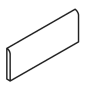 Daltile Continental Slate - 12" x 3" Bullnose Tile - Unpolished Stone Visual Egyptian Beige