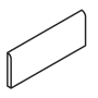 Daltile Florentine - 12" x 3" Bullnose Tile - Polished Marble Visual Carrara