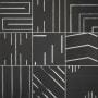 Daltile Geometric Fusion - 8" x 8" Square Wall Tile - Unpolished Visual - Sold by Carton (9 pieces per Carton - 3.75 SF) Obsidian