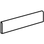 Daltile Perpetuo 24" x 3" Polished Porcelain Bullnose - Sold by Piece ELEGANT BEIGE