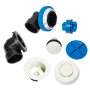 Dearborn True Blue 1-1/2" Tub Drain Kit - with Overflow White