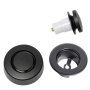 Dearborn True Blue 1-1/2" Tub Drain Kit - with Overflow Matte Black
