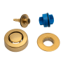 Dearborn True Blue 1-1/2" Tub Drain Kit - with Overflow Brushed Gold