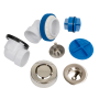 Dearborn True Blue 1-1/2" Tub Drain Kit - with Overflow Brushed Nickel
