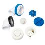 Dearborn True Blue 1-1/2" Tub Drain Kit - with Overflow White