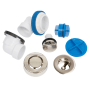 Dearborn True Blue 1-1/2" Tub Drain Kit - with Overflow Brushed Nickel