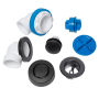 Dearborn True Blue 1-1/2" Tub Drain Kit - with Overflow Matte Black
